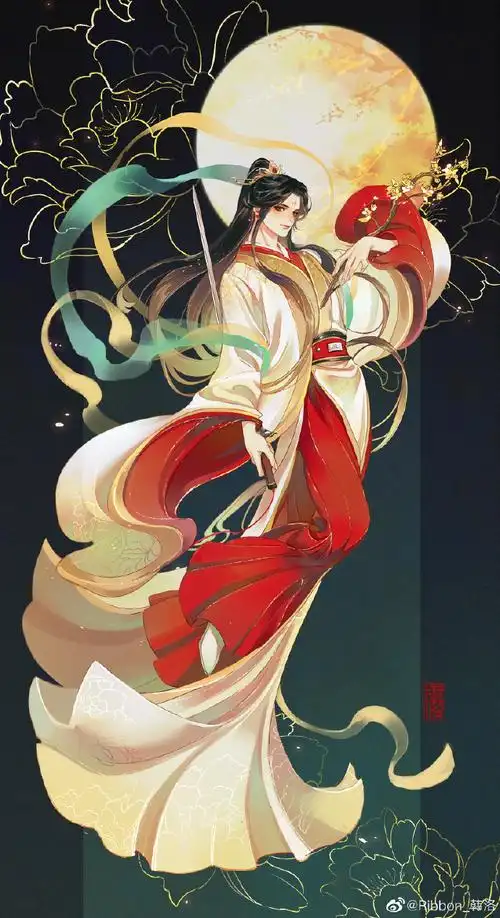 天官赐福超话94#谢怜0715生日快乐#@年年岁岁长相守"花冠武神,一手