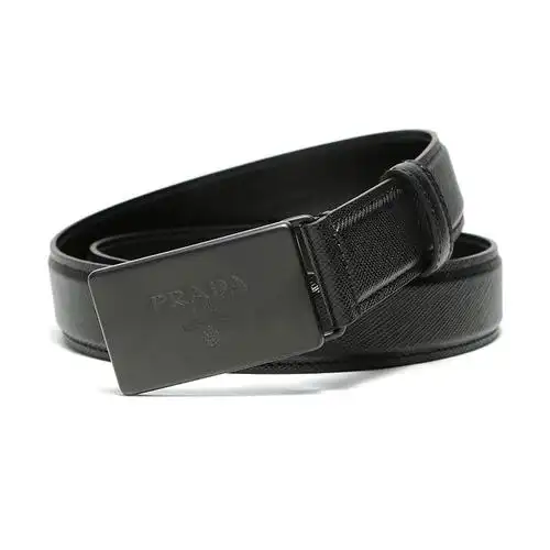 腰带】prada/普拉达男士皮革板扣式皮带腰带2cm199053【正品 价格