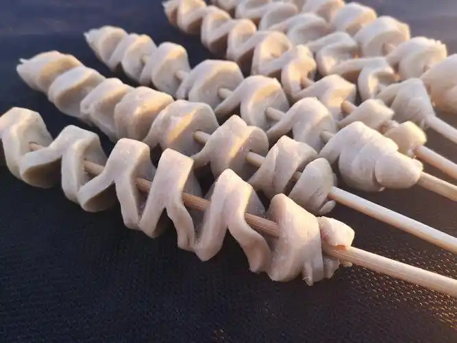 烤面筋串乐山小吃烤面筋图片大全