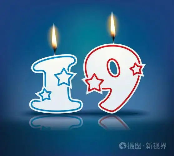生日蜡烛数字19