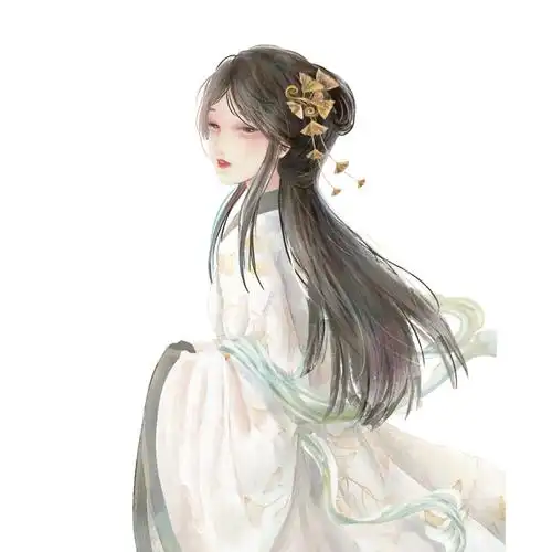 中国风古代古典美女人物元素gif动态图美女卡通人物古代人物女神[gif]