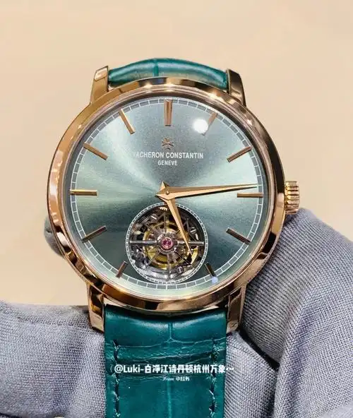 100w的江诗丹顿帝王绿陀飞轮鉴赏