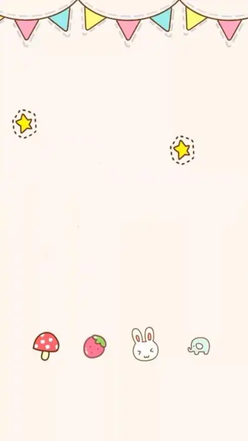 简约可爱清新软萌背景图片平铺素材锁屏壁纸ω71