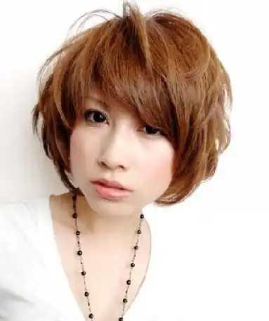 女生菱形脸适合的短发,脸型图片,发型图片