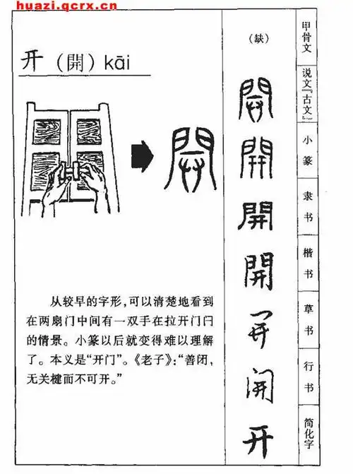 开繁体字怎么写