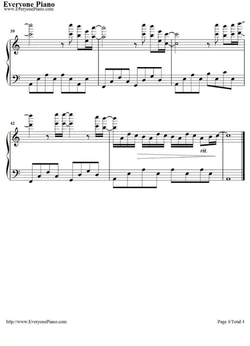 eye钢琴谱_泽野弘之_water_进击的巨人ost-明明简谱网