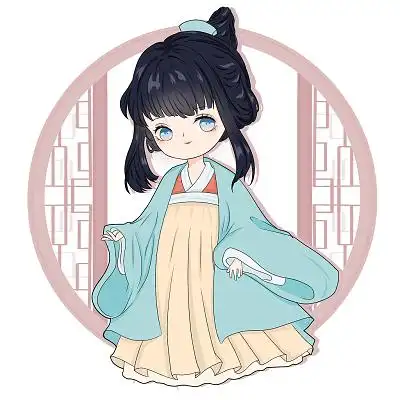 古代人物古风q版卡通人物元素古风q版png素材古风q版元素手绘卡通端午