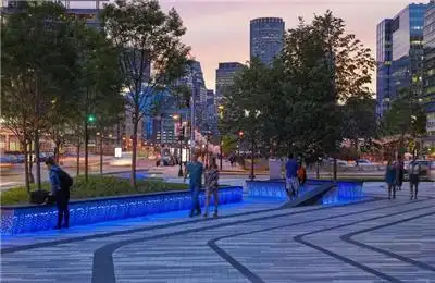 (长方形广场)#(公共广场景观设计)#(公共活动广场)#(广场道路设计)