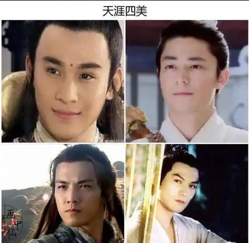 世界各地评选的四大美男, 天涯四美和香港四美我是服气的!