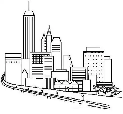 高楼大厦简笔画怎么画?