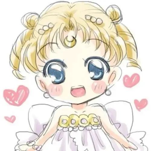 plus壁纸 可爱卡通美少女战士 月野兔 小兔手机壁纸 q版 手绘插画