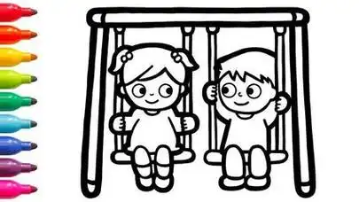 游乐场简笔画 - 简单简笔画