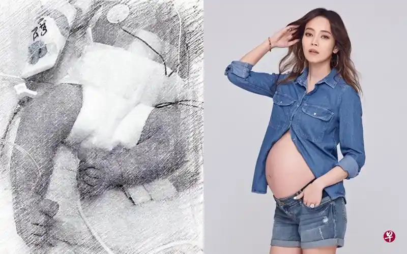 侯佩岑怀第二胎过程惊险.