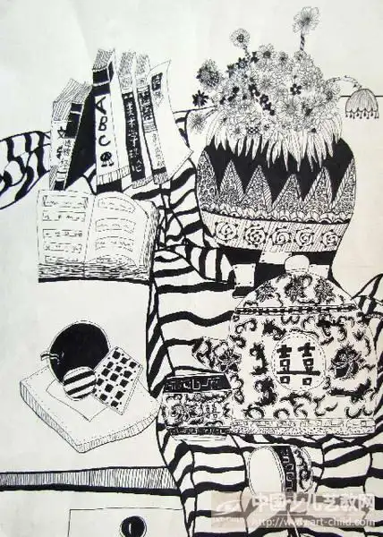 作品名称:  《书桌一角》