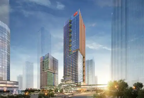 前海总部项目效果图二新世界中国地产还与深圳市罗湖区人民政府签署