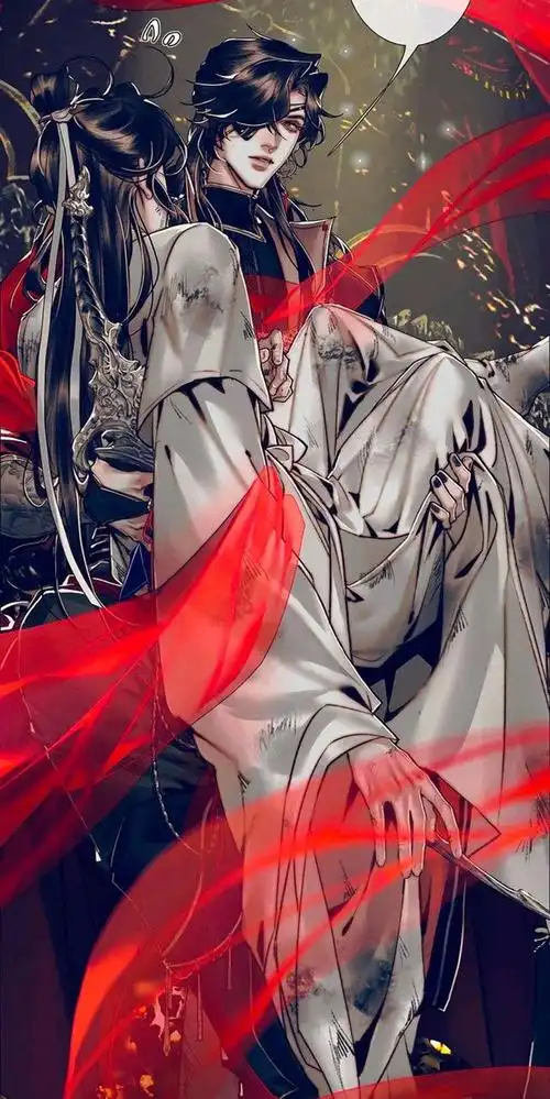 在《天官赐福》漫画的内容中,谢怜和风师娘娘师青玄成功救出了这一次