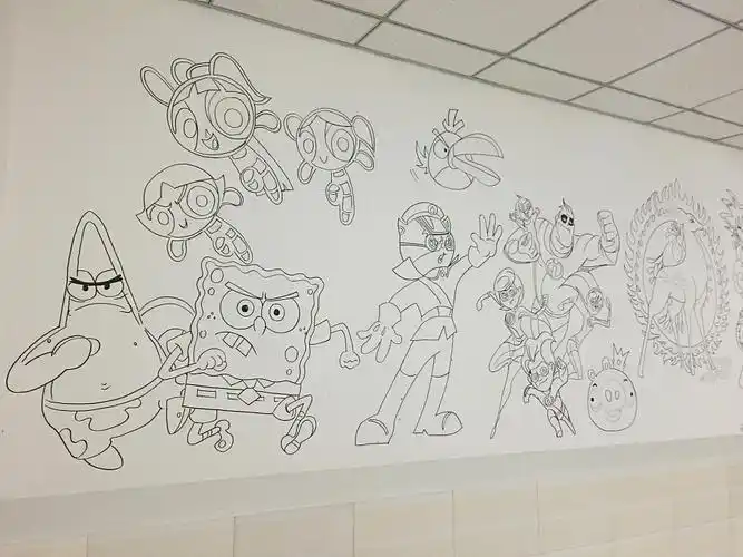 简笔画墙绘 第4页