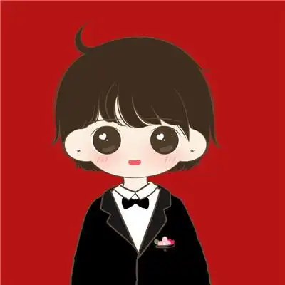 新郎新娘卡通情侣头像 呆萌可爱喜庆结婚情头一男一女_情侣动漫头像