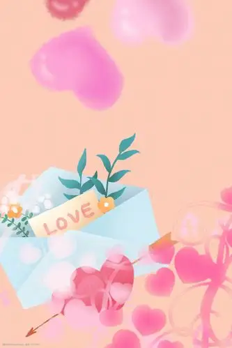 简单背景信封背景