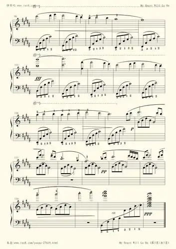 我心永恒-泰坦尼克小提琴谱