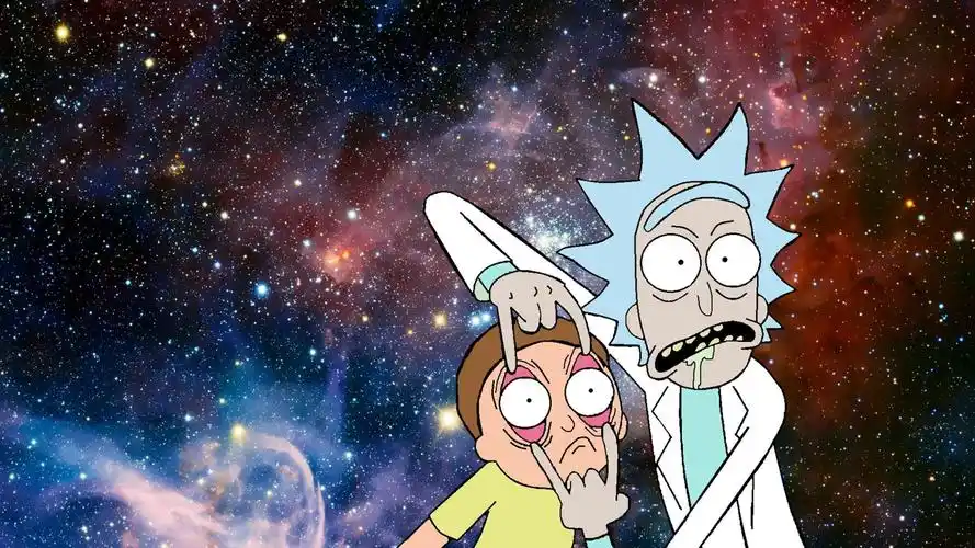 rick sanchez,morty smith,rick and morty,fan art,humor,space,壁纸