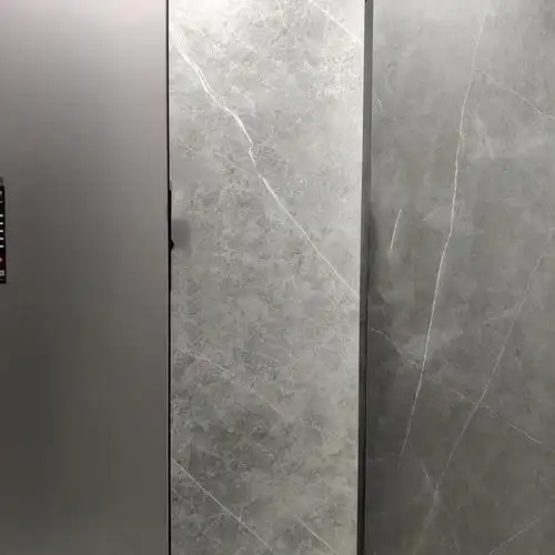 灰色细颗粒岩板火山灰闪电灰意大利深灰浅灰岩板台面板餐桌面加工