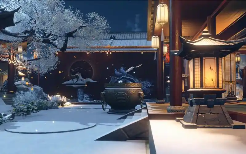 零氪在逆水寒手游白嫖皇宫图纸【逆水寒手游】【云庄园】-惊鸿亦如你