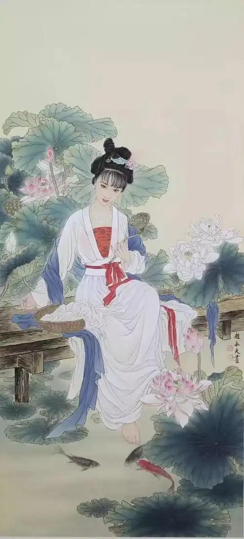 精细工整仕女画——赵永夫和他的工笔画下的中国美女