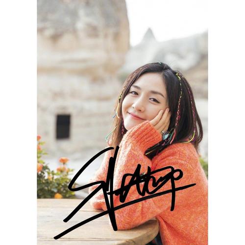 6寸谢娜亲笔签名照片新款热门宣传照签名照13号