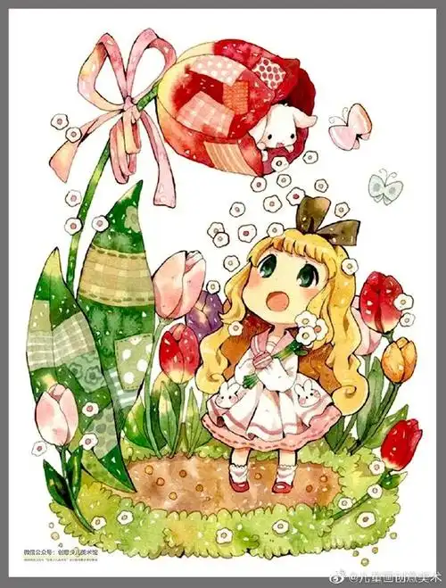 创意灵感素材##手绘##卡通漫画##水彩手绘