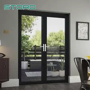 storo 铝合金双扇平开门系统定制 隔热钢化玻璃 客厅厨房