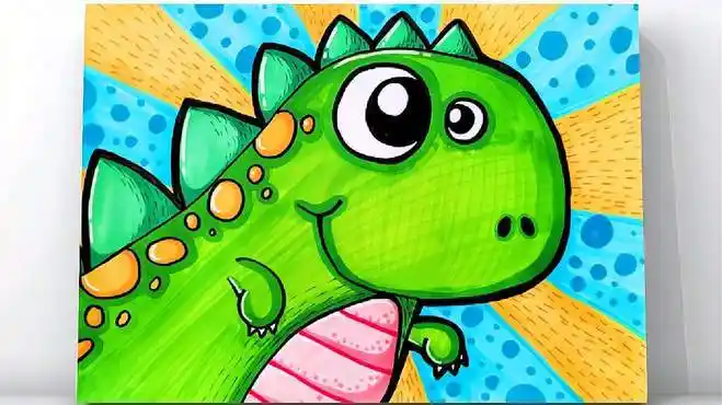 「马克笔儿童画」拳头变小恐龙,神奇的手掌画-母婴亲子视频-搜狐视频