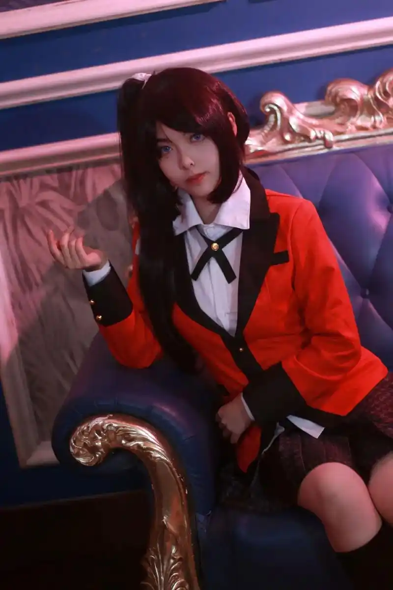 五十岚清华 #狂赌之渊 #cos "会长,我十分仰慕你. - 抖音