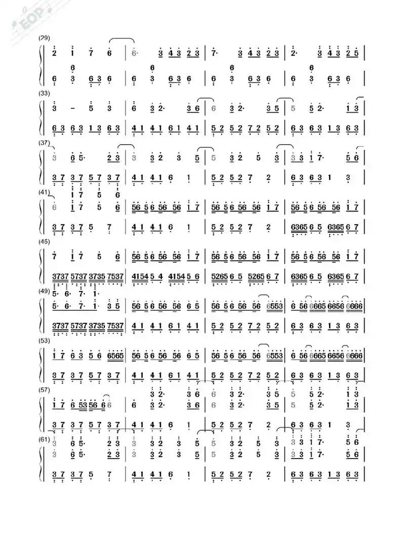 简谱全网首发!盛夏光年-tf家族