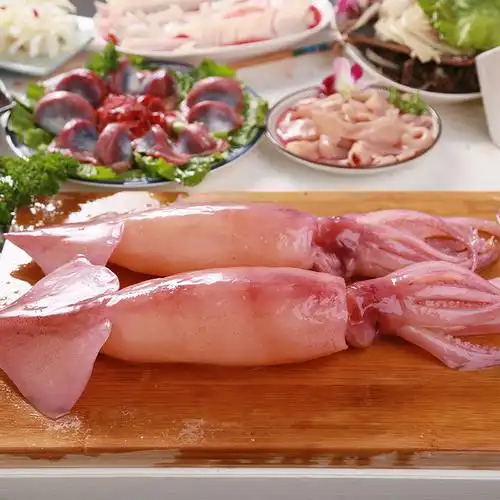 团购冷冻水发鱿鱼成都火锅餐饮食材批发