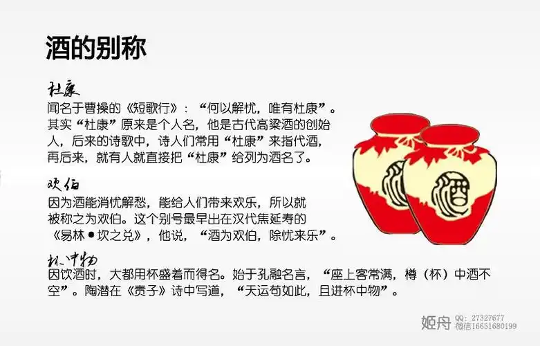 【酒文化】酒的别称