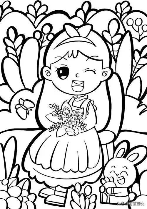 创意儿童画临摹素材