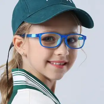 儿童眼镜框学生眼镜近视防蓝光手机电脑近视镜男女镜框小孩配眼镜 黑