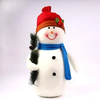 圣诞雪人娃娃公仔圣诞装品儿童圣诞节礼物圣诞场景装饰大摆件