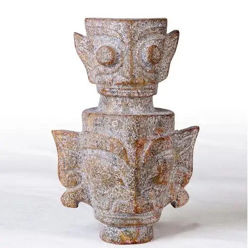 三星堆玉石人头像