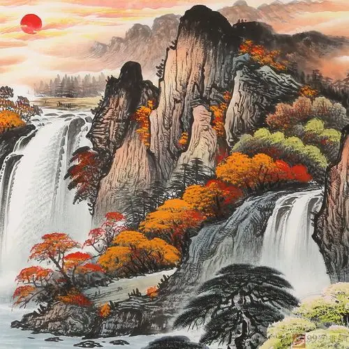 已售吴东小六尺鸿运当头著名易经风水画家