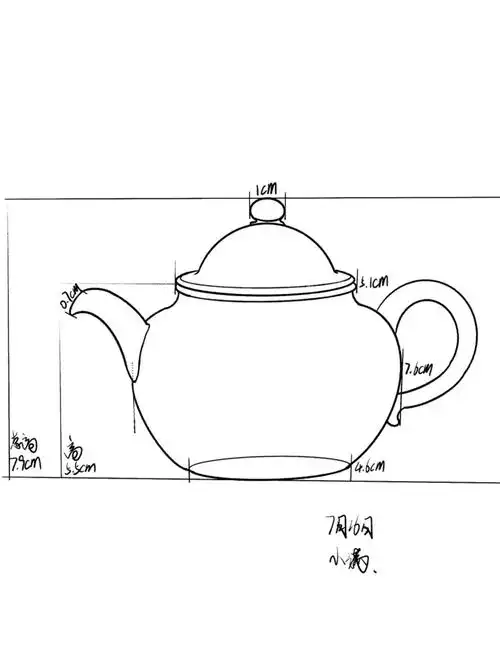 茶器之美  #手捏壶  #画画  #学习  #紫砂壶  #正把壶  #手艺人 #陶瓷