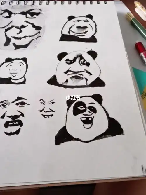 沙雕表情包手绘此作品制作不易燃