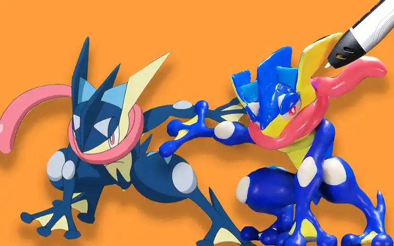 3d打印笔制作甲贺忍蛙! 这蛙人气咋就这么高?