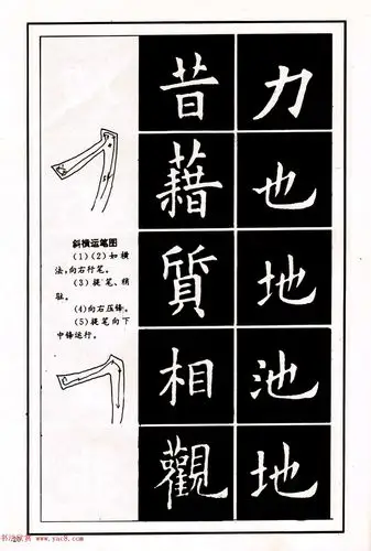 中小学生书法教材:楷书入门永字八法习字帖(5)