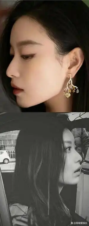 杨颖林青霞的侧脸实在是被低估了,从正面看不到鼻孔,而侧面看起来鼻梁