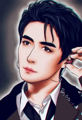 板绘 朱一龙 - 堆糖,美图壁纸兴趣社区