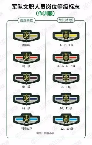 2020年部队文职肩章怎么区分如何一眼分辨出文职军衔高低