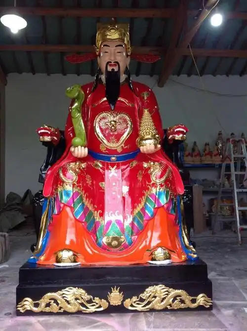 文财神毕干神像23米玻璃钢佛像雕塑厂家