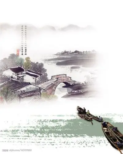 水墨江南水乡